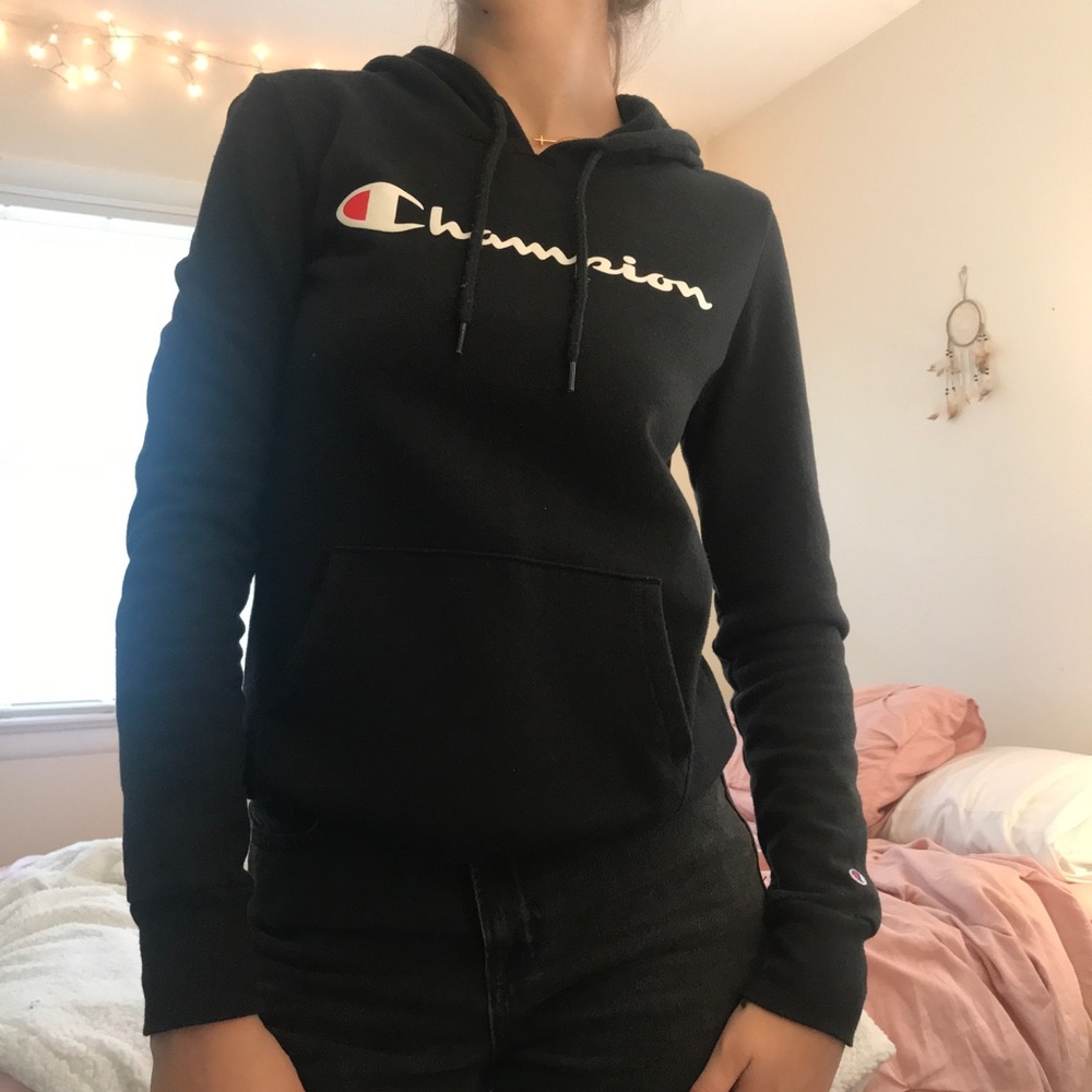 Black Champion Sweatshirt Hoodie